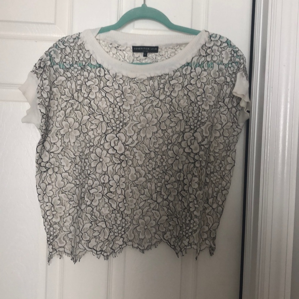 Floral lace top